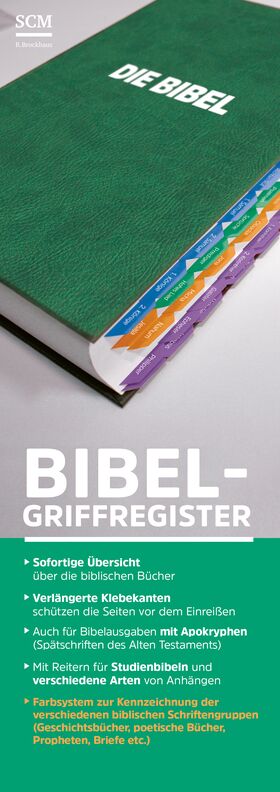 Bild von Bibel-Griffregister mit Farbsystem